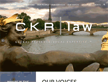 Tablet Screenshot of ckrlaw.com